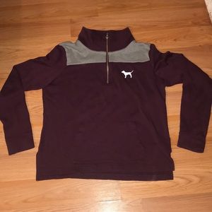 Victoria Secret Pink Quarter zip Sweatshirt
